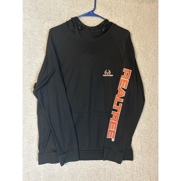 Realtree Logo Hoodie Men’s Lightweight Solid Pullover Large - Picture 1 of 4